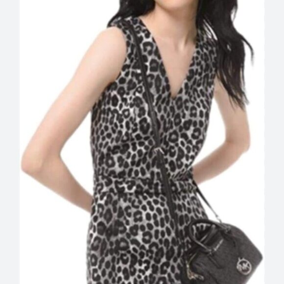 Michael Michael Kors Leopard Print Dress M - Picture 3 of 10